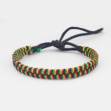 Load image into Gallery viewer, 1pcs Rasta Friendship Bracelet Wristband Cotton Silk Reggae Jamaica Surfer Boho Adjustable Jewellery