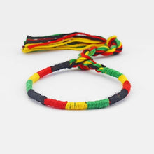 Load image into Gallery viewer, 1pcs Rasta Friendship Bracelet Wristband Cotton Silk Reggae Jamaica Surfer Boho Adjustable Jewellery