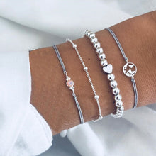 Load image into Gallery viewer, DIEZI 12 Style Bohemian Handmade Heart Tassel Shell Bracelet Sets Women 2019 New Rope Chain Bracelets Jewelry Christmas Gift